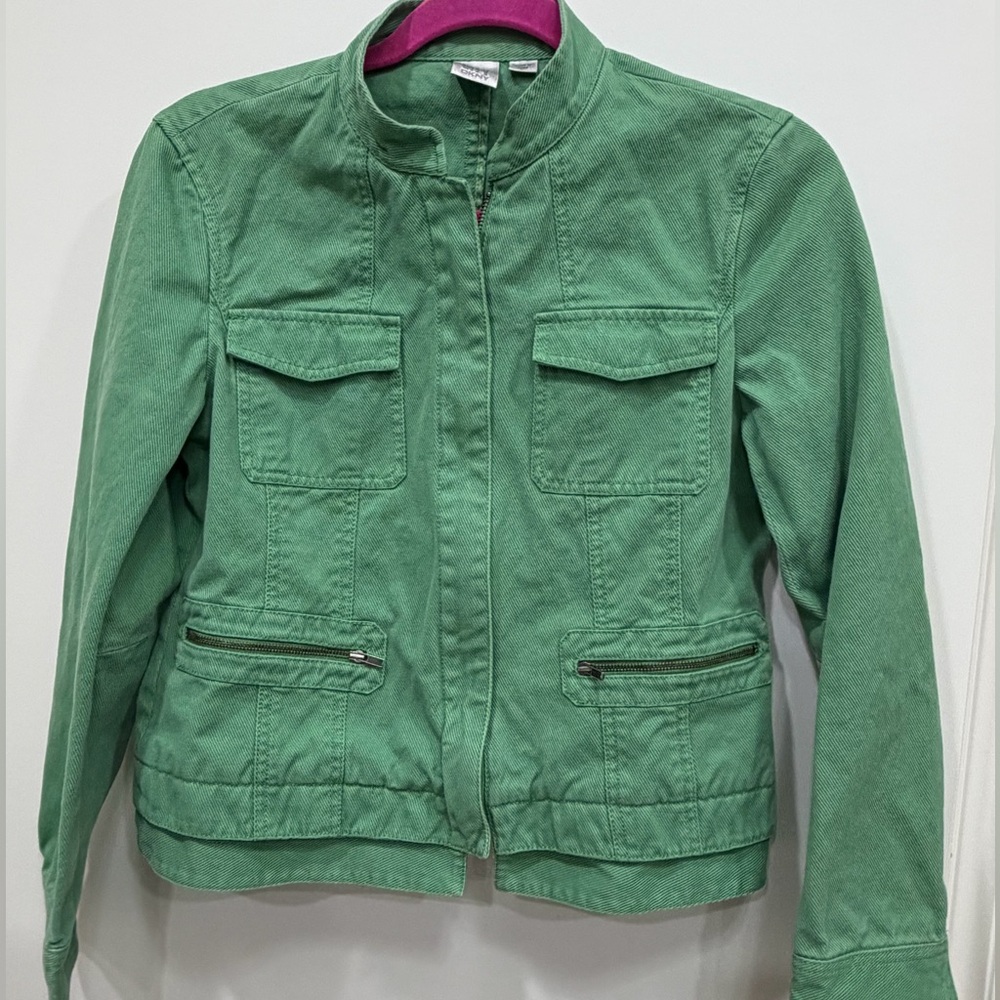DKNY Utility Jacket in Vibrant Green